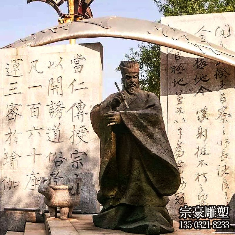 廣場擺放中國古代著名書法家柳公權(quán)玻璃鋼仿銅雕塑像 廣場擺放中國古代著名書法家柳公權(quán)玻璃鋼仿銅雕塑像